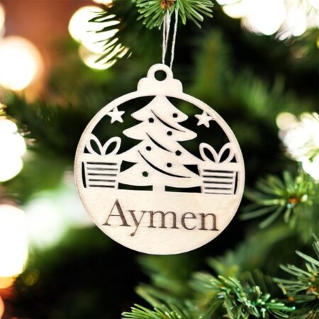 Boule de Noël Sapin & Cadeaux